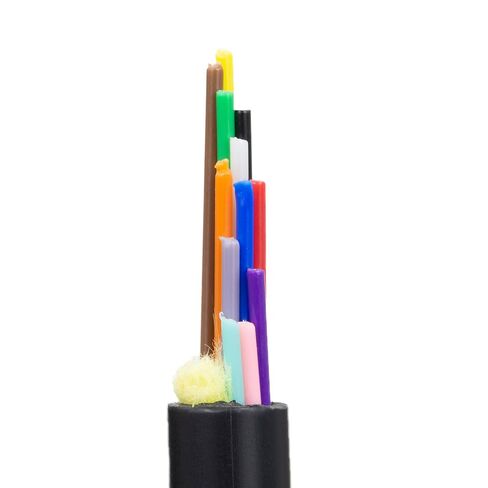 CableWholesale كابل ألياف بصرية أسود بطول 1000 قدم مكون من 12 شريطًا OM4 Multimode 50/125، Corning ClearCurve، 10 جيجابت/ثانية، داخلي/خارجي، تصنيف مرتفع، سترة PVC - شبكة محسنة in Saudi Arabia