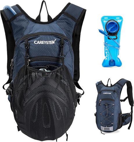 Carey STEN Hydration Backpack Hiking Pack Equipped 2L Water Bag | Nylon waterproof, lightweight water backpack, suitable for hiking, mountain biking, running, skiing for men and women in Kuwait