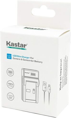 شاحن USB نحيف Kastar LCD لكاميرات Canon BP-511 BP-511A BP511 BP511A وEOS 5D 10D 20D 30D 40D 50D Digital Rebel 1D D60 300D D30 Kiss Powershot G5 Pro 1 G2 G3 G6 G1 Pro90 Optura 20، قبضة BG-E2N in Saudi Arabia
