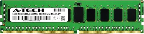 استبدال ذاكرة الوصول العشوائي A-Tech سعة 16 جيجابايت لجهاز IBM-Lenovo 01DE972 | وحدة ذاكرة الخادم المسجلة DDR4 2666 ميجا هرتز PC4-21300R ECC RDIMM 1Rx4 1.2V 288-Pin (01DE972-ATC) in Saudi Arabia