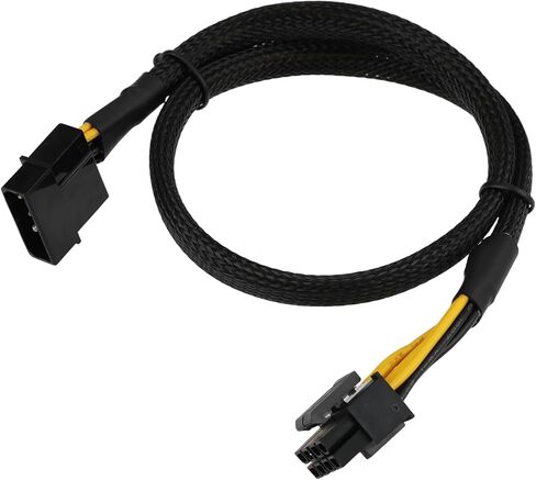 LP4 ذكر إلى وحدة المعالجة المركزية 8(4+4) دبوس EPS-12V ATX ​​محول لإمداد الطاقة كابل محول 50 سنتيمتر للوحة الأم للكمبيوتر الشخصي in Kuwait
