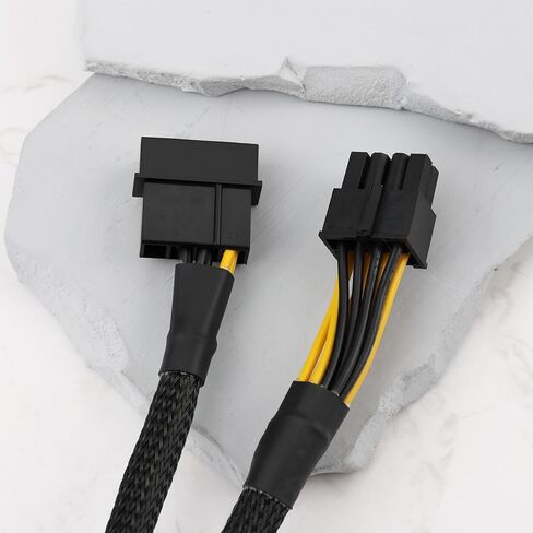 LP4 ذكر إلى وحدة المعالجة المركزية 8(4+4) دبوس EPS-12V ATX ​​محول لإمداد الطاقة كابل محول 50 سنتيمتر للوحة الأم للكمبيوتر الشخصي in Kuwait