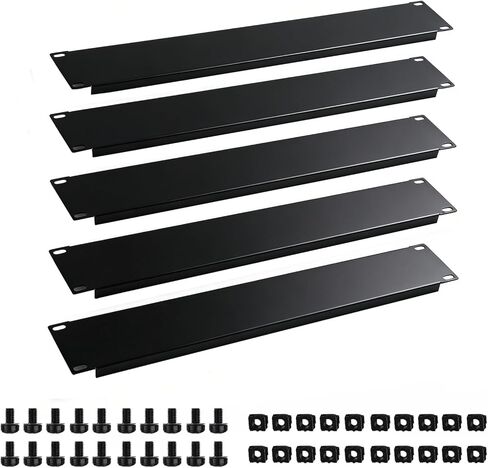 5 Pack of 2U Blank Panel - Metal Rack Mount Filler Panel for 19in Server Rack Cabinet or Enclosure (2U Blank Panel) in Saudi Arabia