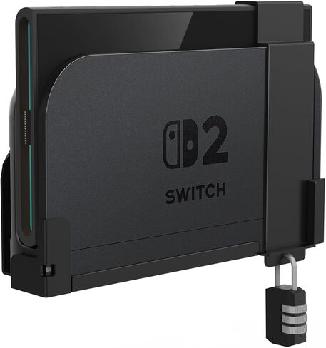 Monzlteck Heavy Duty Anti-Theft Wall Mount for Switch2 – Secure Lockable Metal Bracket with Password Lock ，Includes Mounting Hardware in Saudi Arabia