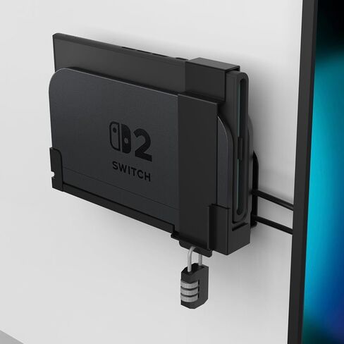 Monzlteck Heavy Duty Anti-Theft Wall Mount for Switch2 – Secure Lockable Metal Bracket with Password Lock ，Includes Mounting Hardware in Saudi Arabia