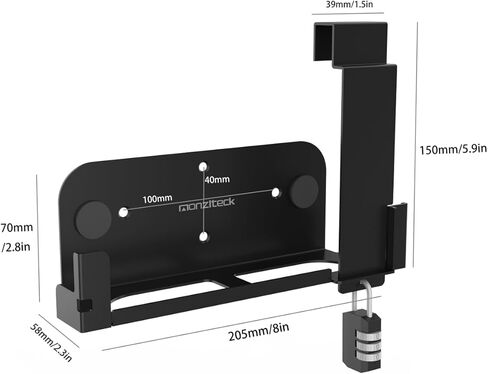 Monzlteck Heavy Duty Anti-Theft Wall Mount for Switch2 – Secure Lockable Metal Bracket with Password Lock ，Includes Mounting Hardware in Saudi Arabia