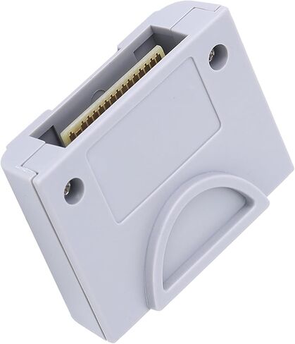 256Kb N64 Memory Card, ABS Controller Memory Cards, Plug and Play Game Console Memory Card Compatible with N64 Game Controller, 1.97 x 1.38 x 0.67in, Grey, 1Pcs in Saudi Arabia