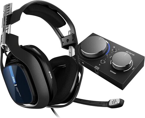 ASTRO Gaming Certified Manufacturer Refurbished A40 TR Wired Headset + MixAmp Pro TR with Dolby Audio for Playstation 5, Playstation 4, PC, Mac - Black/Blue (Renewed) in Saudi Arabia