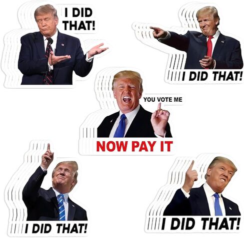 25 قطعة من ملصقات I did that Trump مقاس 2-2.5 بوصة، ملصق مضحك مضاد لترامب، ملصق مضخة الغاز، تعريفتي لقد فعلنا هذا اللعنة ترامب، ملصقات ترامب، ملصقات مضادة للماء للسيارة A11 in Saudi Arabia