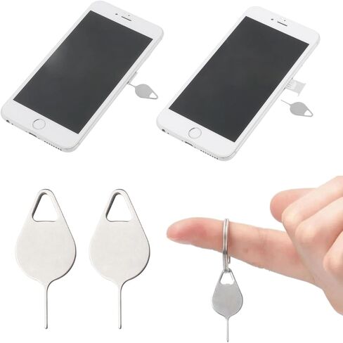 12PCS SIM Card Removal Openning Tools, Needle Opener Ejector, SIM Card Tray Eject Pins Compatible with All iPhone Apple iPad Samsung Galaxy HTC Smartphone Tablets. in Saudi Arabia