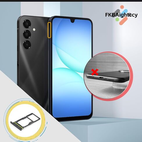 2 قطعة شريحة بطاقة Sim لهاتف Samsung Galaxy A17 5G SM-A176 علبة بطاقة SD لهاتف Galaxy A17 5G SM-A176B SM-A176U SM-A176E استبدال حامل فتحة مع دبوس إخراج مفتوح (أسود) in Saudi Arabia