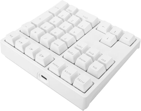Mechanical Number Pad Wired Numeric Keypad USB Number Pad with Blue Switch RGB Backlight 34 Keys for OS Laptop Desktop (Black) in Saudi Arabia