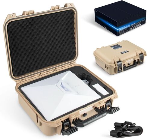 Starlink Mini Case Travel, IP67 Waterproof Hard Shell Carrying Case for Starlink Mini Accessories with Custom Cut EVA Foam, Shockproof Protective for Outdoor Hiking, RV Camping Trip in Saudi Arabia
