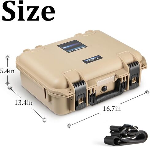 Starlink Mini Case Travel, IP67 Waterproof Hard Shell Carrying Case for Starlink Mini Accessories with Custom Cut EVA Foam, Shockproof Protective for Outdoor Hiking, RV Camping Trip in Saudi Arabia