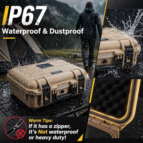 Starlink Mini Case Travel, IP67 Waterproof Hard Shell Carrying Case for Starlink Mini Accessories with Custom Cut EVA Foam, Shockproof Protective for Outdoor Hiking, RV Camping Trip in Saudi Arabia