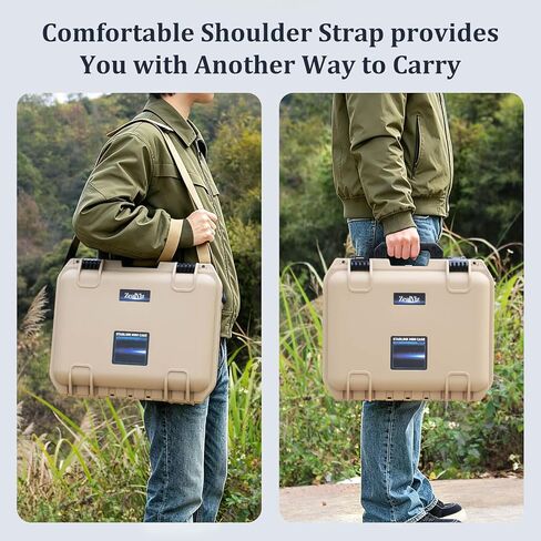 Starlink Mini Case Travel, IP67 Waterproof Hard Shell Carrying Case for Starlink Mini Accessories with Custom Cut EVA Foam, Shockproof Protective for Outdoor Hiking, RV Camping Trip in Saudi Arabia