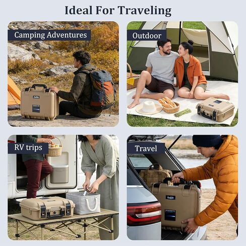 Starlink Mini Case Travel, IP67 Waterproof Hard Shell Carrying Case for Starlink Mini Accessories with Custom Cut EVA Foam, Shockproof Protective for Outdoor Hiking, RV Camping Trip in Saudi Arabia