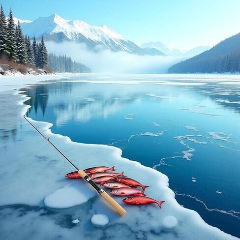 ICE Fishing Rod,Winter Fishing Rods Ice Fishing Rods Pen Pole Lures Fishing Tackle Spinning Casting Hard Rod Without Reel Useful and Practical Fishing Rod and Reel Combos Hunting and Fishing (75cm) in Saudi Arabia