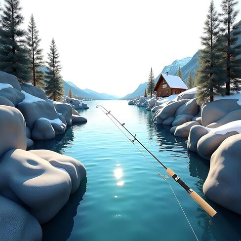 ICE Fishing Rod,Winter Fishing Rods Ice Fishing Rods Pen Pole Lures Fishing Tackle Spinning Casting Hard Rod Without Reel Useful and Practical Fishing Rod and Reel Combos Hunting and Fishing (75cm) in Saudi Arabia