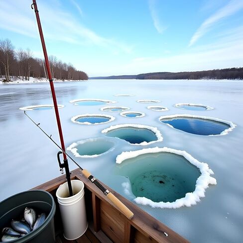 ICE Fishing Rod,Winter Fishing Rods Ice Fishing Rods Pen Pole Lures Fishing Tackle Spinning Casting Hard Rod Without Reel Useful and Practical Fishing Rod and Reel Combos Hunting and Fishing (75cm) in Saudi Arabia