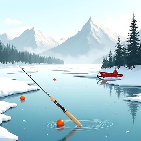 ICE Fishing Rod,Winter Fishing Rods Ice Fishing Rods Pen Pole Lures Fishing Tackle Spinning Casting Hard Rod Without Reel Useful and Practical Fishing Rod and Reel Combos Hunting and Fishing (75cm) in Saudi Arabia