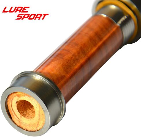 Luresport Wood Aluminum Reel seat with End Cap Fly Fishing Rod Building Component Repair Fly Rod DIY Accessory in Saudi Arabia