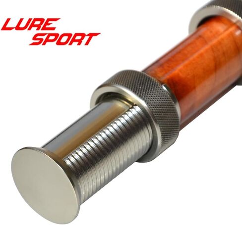 Luresport Wood Aluminum Reel seat with End Cap Fly Fishing Rod Building Component Repair Fly Rod DIY Accessory in Saudi Arabia