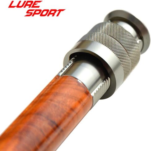 Luresport Wood Aluminum Reel seat with End Cap Fly Fishing Rod Building Component Repair Fly Rod DIY Accessory in Saudi Arabia