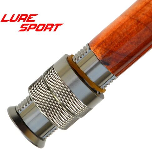 Luresport Wood Aluminum Reel seat with End Cap Fly Fishing Rod Building Component Repair Fly Rod DIY Accessory in Saudi Arabia