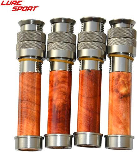 Luresport Wood Aluminum Reel seat with End Cap Fly Fishing Rod Building Component Repair Fly Rod DIY Accessory in Saudi Arabia