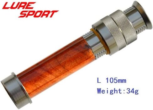 Luresport Wood Aluminum Reel seat with End Cap Fly Fishing Rod Building Component Repair Fly Rod DIY Accessory in Saudi Arabia