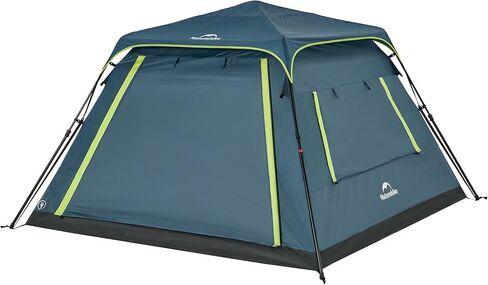 خيمة تخييم Naturehike Cape Lite تتسع لـ 4-6 أشخاص، سهلة الإعداد في ثوانٍ، خيام كابينة فورية للتخييم العائلي والمشي لمسافات طويلة in Kuwait