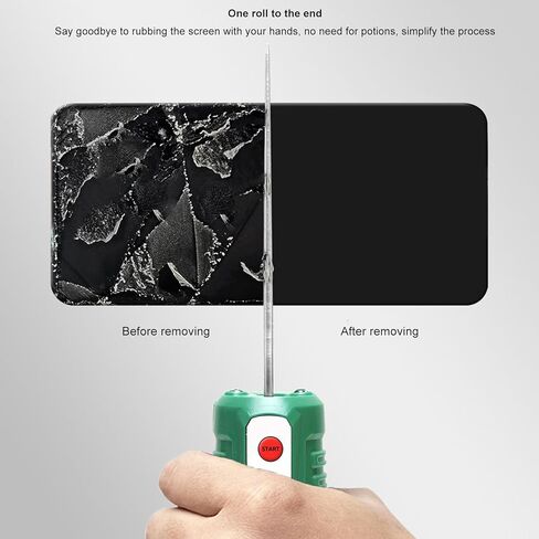 Electric Glue Removal Tool for Smartphone Screen Repair with Adjustable Speed LED Lights Portable OCA Glue Remover Kit for Phone Screen Replacement Assembly Dry Adhesive Removal Machine in Saudi Arabia