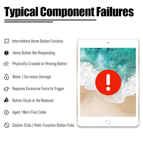 لجهاز iPad Pro 10.5/12.9in الجيل الثاني من الكابلات المرنة لزر الصفحة الرئيسية لجهاز iPad Pro 2017 Touch ID الرئيسي مجموعة الكابلات المرنة المناسبة للطراز: A1701 A1709 A1852 A1670 A1671 A1821 (فضي) in Kuwait