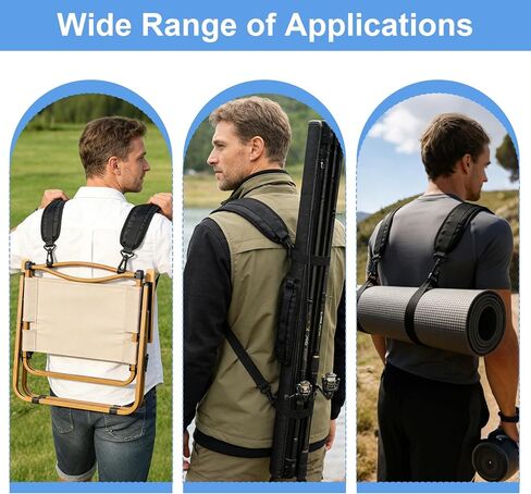Backpack Straps, Adjustable Backpack Shoulder Strap, Replacement Padded Shoulder Strap with Metal Clips for Shoulder Bag Backpack Dry Bag(Black) in Kuwait