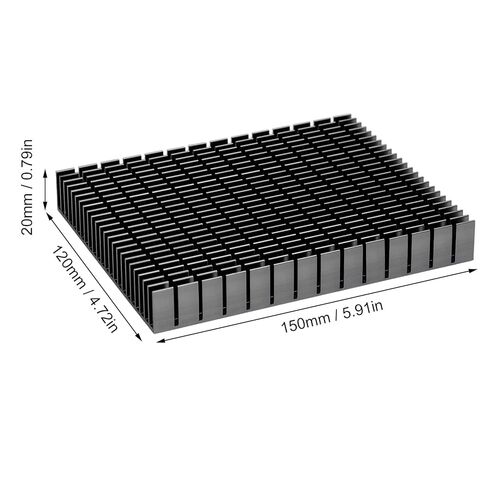 Aluminum CPU Heatsink Cooler 150x120x20mm Black PCB Cooling for Computer System in Saudi Arabia