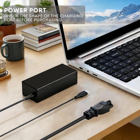 PD 65W USB C Laptop Charger for HP - Pavilion Envy Spectre, Universal Type C Power Adapter for Dell Lenovo Acer ASUS Suited to I nspiron ThinkPad VivoBook Aspire Latitude IdeaPad Chromebook Series in Saudi Arabia