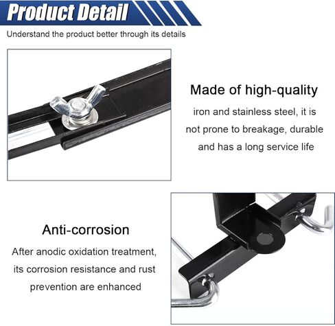 Car Battery Hold Down Kit, Adjustable Batteries Tie Down Holder, Universal Battery Crossbar with J Bolt, Car Battery Holder Bracket Kit for SUVs Cars Trucks (10.6"/270mm Bolt) in Saudi Arabia