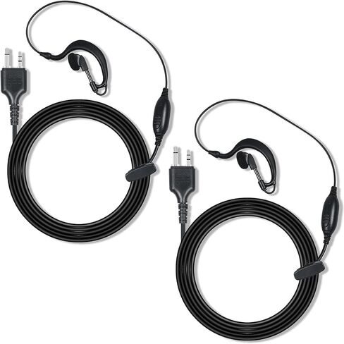 Walkie Talkie Headset for Midland, Single Wire 2 Pin G Type Ear-Clip Walkie Talkie Earpiece with Mic PTT for GXT1000VP4 LXT500VP3 GXT1050VP4 GXT1000XB Two Way Radio, Pack of 1 in Saudi Arabia