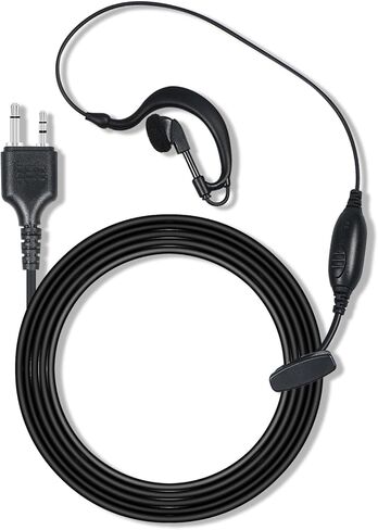 Walkie Talkie Headset for Midland, Single Wire 2 Pin G Type Ear-Clip Walkie Talkie Earpiece with Mic PTT for GXT1000VP4 LXT500VP3 GXT1050VP4 GXT1000XB Two Way Radio, Pack of 1 in Saudi Arabia