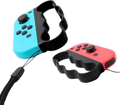 Grips for Fitness Boxing Switch, Controller Accessories Compatible with Nintendo Switch Sports and Switch Boxing Game, 2 Packs-Black in Saudi Arabia
