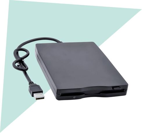 USB Floppy Disk Drive Portable External Diskette Driver with for Fast Data Transfer Compatible with Operating Systems Lightweight and Compact Design Black in Kuwait