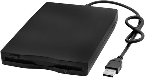 USB Floppy Disk Drive Portable External Diskette Driver with for Fast Data Transfer Compatible with Operating Systems Lightweight and Compact Design Black in Kuwait