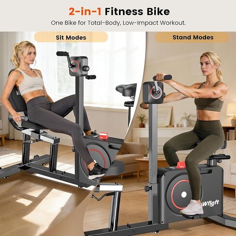 Recumbent Exercise Bike for Home, Recumbent Bikes for Seniors Gym, Quiet Recumbent Stationary Bikes for Seniors 400LBS Capacity, Adjustable Seat & Backrest, 8-Level Resistance & LCD Display in Kuwait