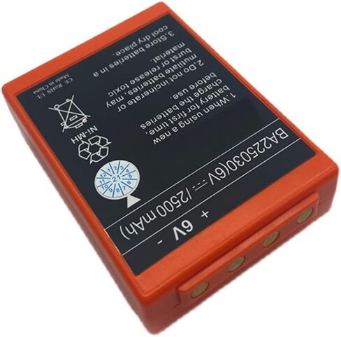 HBC QA109600 Battery Charger – 100-240V AC with 2pcs BA225030 6V 2500mAh Ni-Mh Battery in Saudi Arabia