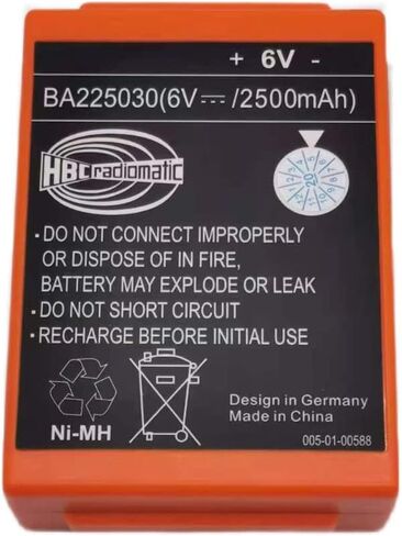 HBC QA109600 Battery Charger – 100-240V AC with 2pcs BA225030 6V 2500mAh Ni-Mh Battery in Saudi Arabia