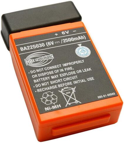 HBC QA109600 Battery Charger – 100-240V AC with 2pcs BA225030 6V 2500mAh Ni-Mh Battery in Saudi Arabia