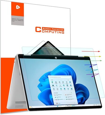 2 Pack 14'' Tempered Glass Screen Protector for HP OmniBook 5 Flip 14 14-fp0057nr& 5 Next Gen AI 14 14-he0017nr/0027nr, X Flip 14 AI 14-fm0047nr,Next Gen AI 14 14-fk0047nr,OmniBook 7 AI 14 14-fr0017nr in Saudi Arabia