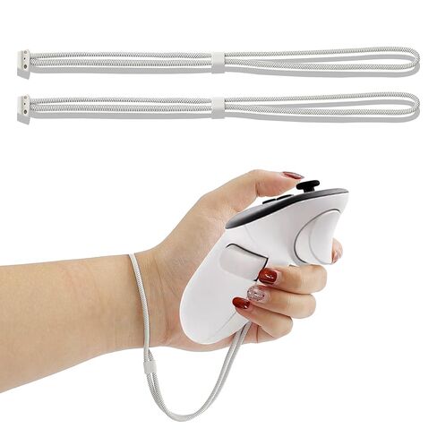Costyleen 2 Pack Meta Quest 3/3S Adjustable Wrist Straps - Durable Secure Controller Straps, Easy Installation, White in Kuwait