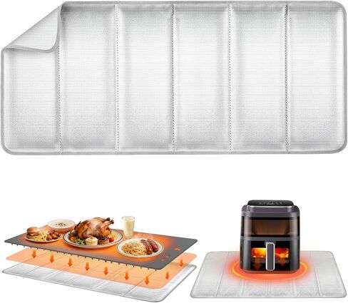 Heat-Resistant Mat for Food Warming Mats, 35.8×16.5 inch Tables Protected, Up to 70% Temperature Block, Foldable,Waterproof, Oil-Resistant, Heat Resistant Mats for Hot Cookware, Air Fryer, Counter in Saudi Arabia